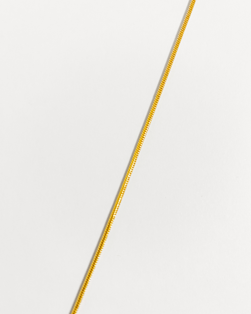 Bracelet fin lisse plaqué or